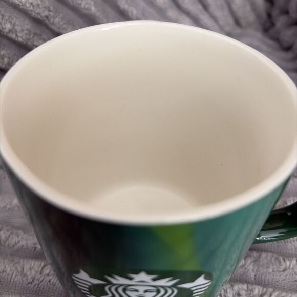Starbucks Coffee Mug Cup 15 Oz 2022 Green Variegated Multi Shade Design Gift - Picture 10 of 11